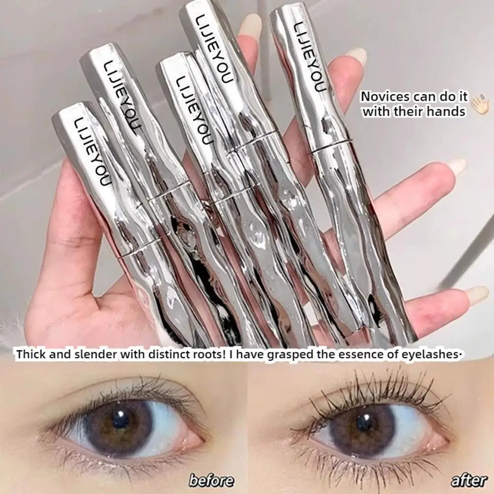 Nuovo Tubo di Acciaio Ultra-fine Mascara Impermeabile Lungo Curling Trucco 4D Curling Estensioni Lunghi Nero Naturale Ciglia Curling Y2W0