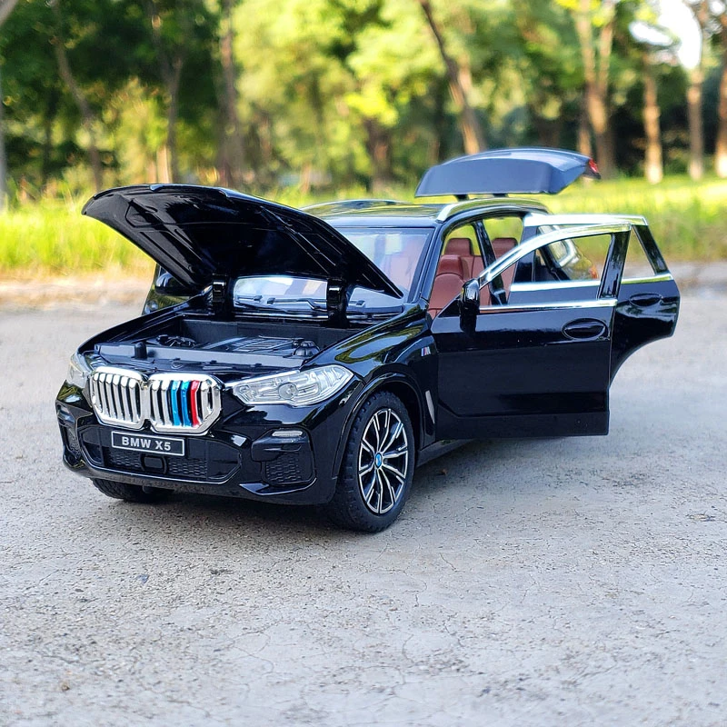 1:24 BMW X5 Alloy Model Car SUV Collectible Toy Car Miniature Alloy Diecast Scale car Model Sound & Light Toys For Kid Gift A490