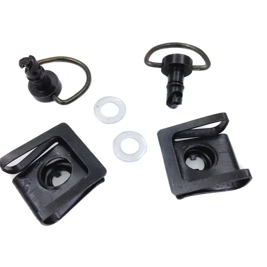 Black Quick Release Dzus Style Motorcycle 1/4 Turn Fairing Fastener 19mm Pins