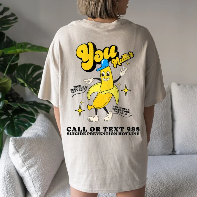 988 Shirt Retro Y2K Suicide Prevention Continue Shirt Mental Health Tomorrow Needs You Mental Health Shirts Summer Cotton Tops