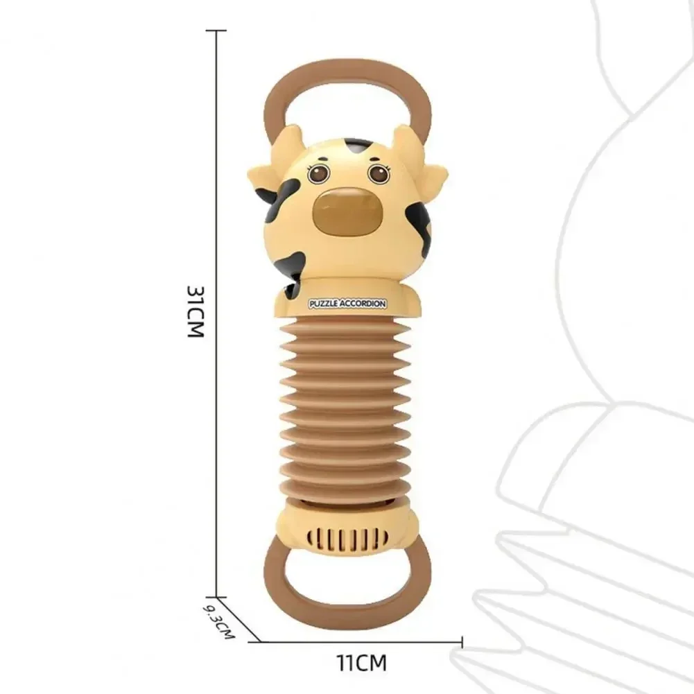 Jouet de confort musical de simulation d'accordéon, petite vache mignonne, éveil de bébé, éducation précoce