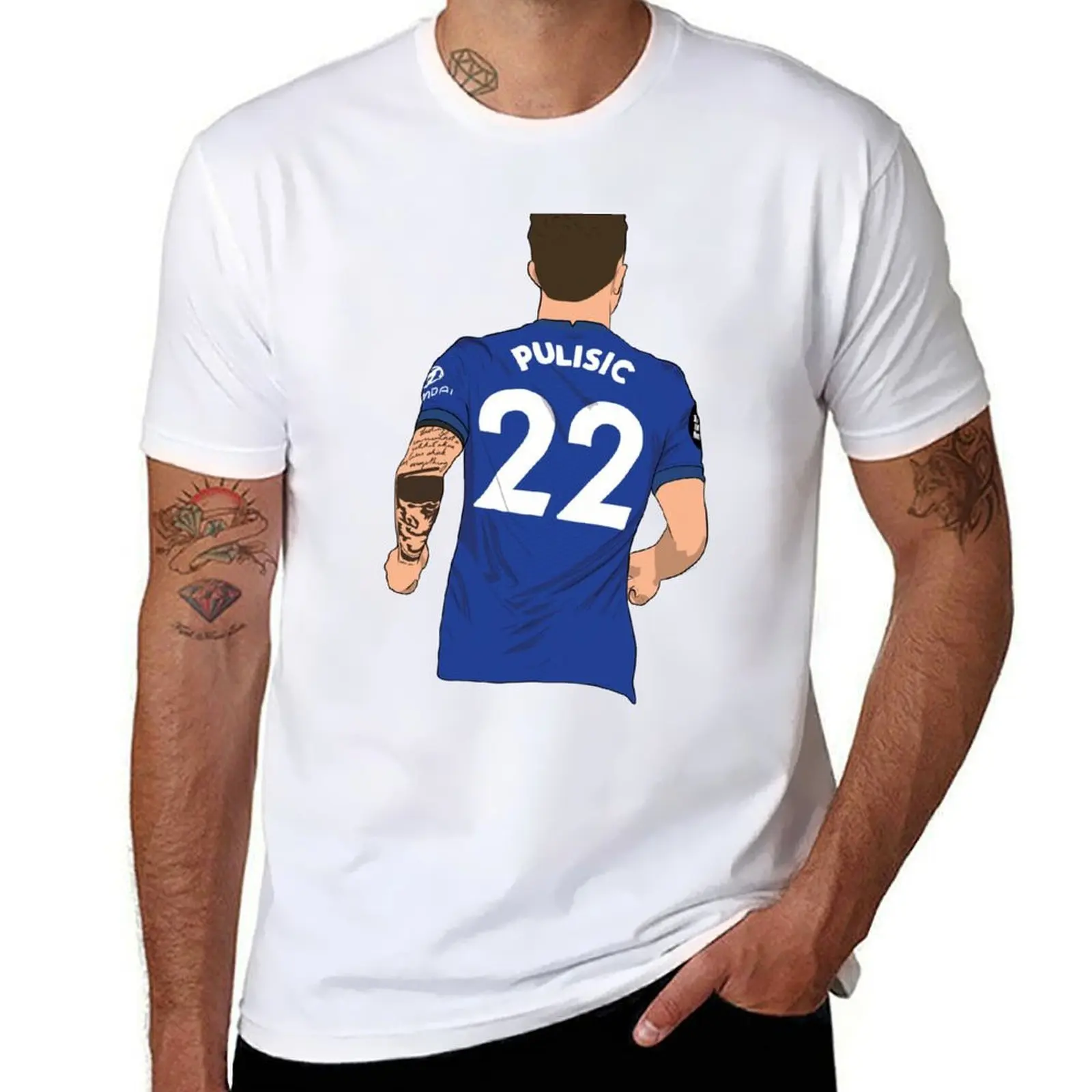 

Christian Pulisic CFC USA T-Shirt man t shirt cotton high quality t shirt man plain T-Shirt