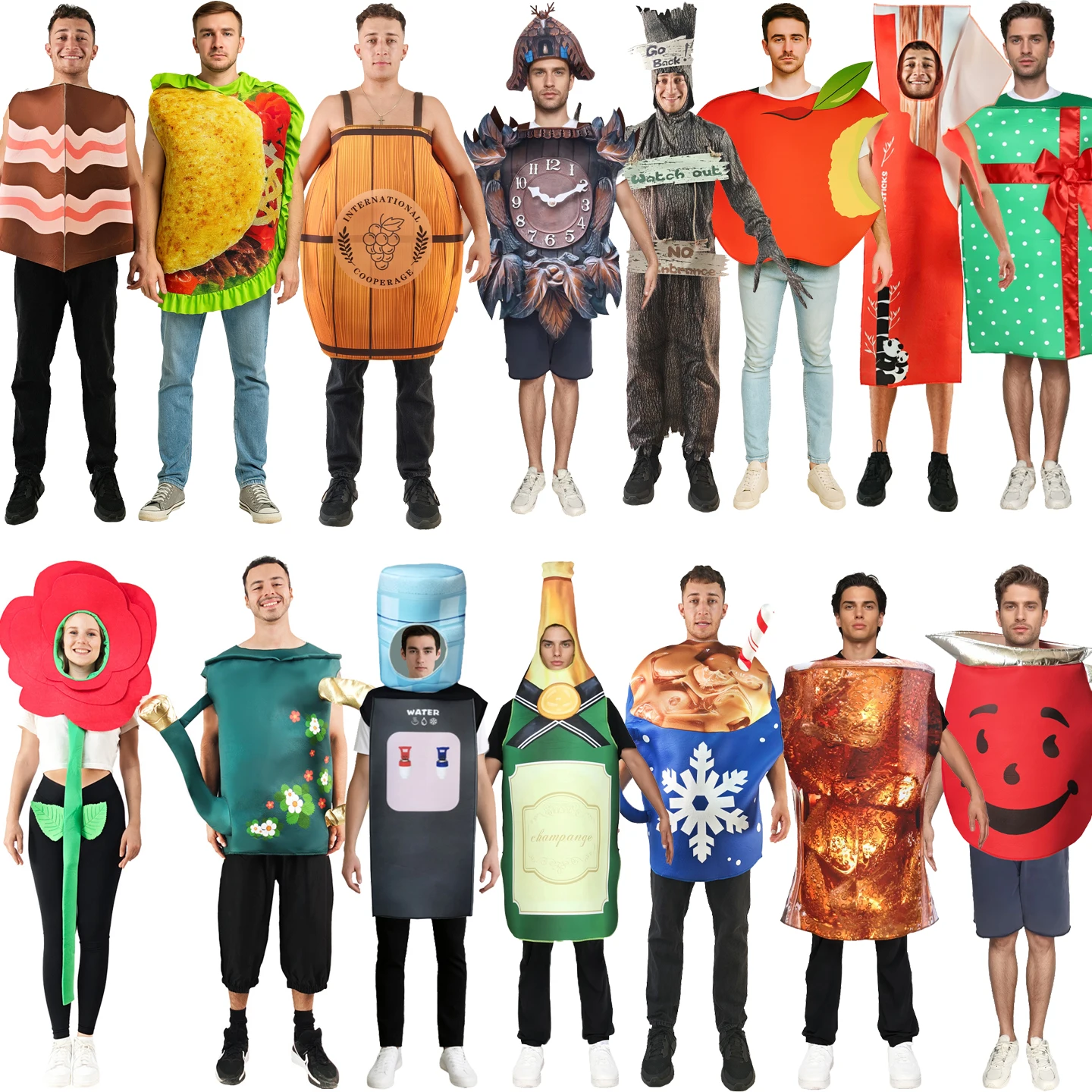 Halloween Crazy Kostüm Herz Mais Simp Ice Cr Frie Sui Par Bühnenauftritt Kleidung Damen Ethno Faion