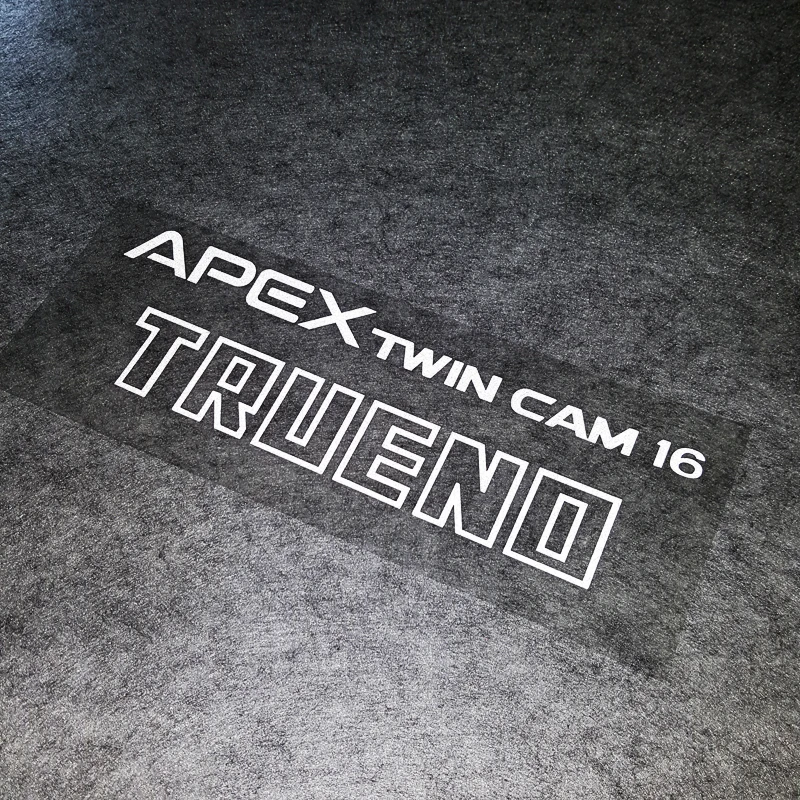 Car Styling and Decals for AE86 BRZ APEX TWIN CAM TRUENO Sticker Truck Auto Body Door Rear Windshield Window Tank view 3