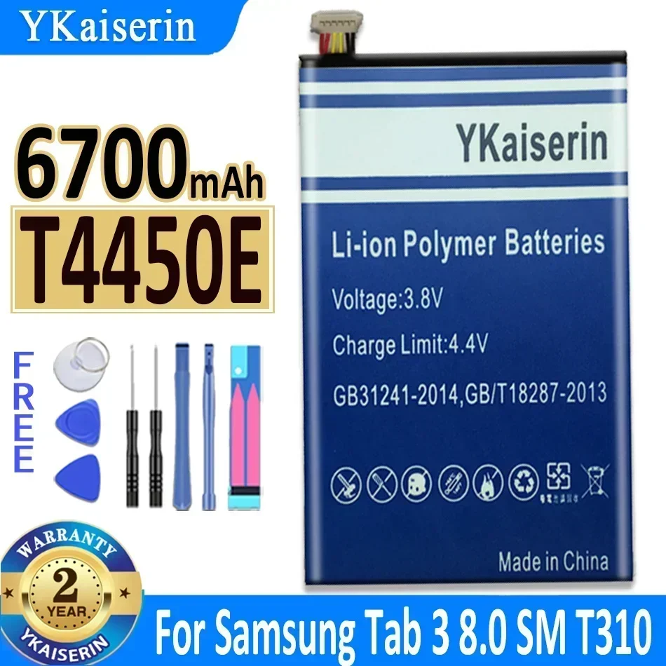 Tablet Battery T4450E For Samsung Galaxy Tab 3 8.0 T310 T311 T315 SM-T310 SM-T311 SM-T315 T3110 6700mAh