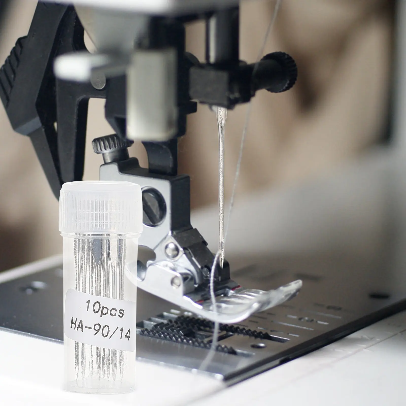 

Набор из 60 универсальных швейных игл из нержавеющей стали с острым концом для джинсовой ткани, квилтинга, рукоделия и домашнего использования