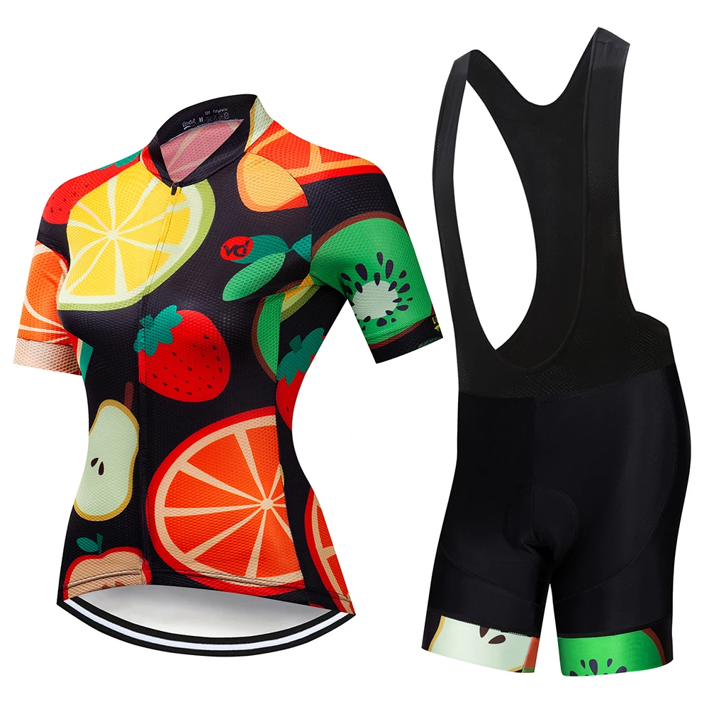 

2024 Women's Bicycle Clothing, Mountain Bike Clothing, Fruit Pattern Women's Bicycle Clothing