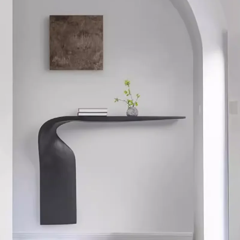 

Nordic Minimalist Console Table Wabi Sabi Modern Trendy Narrow Console Table Living Room Design Console Meuble House Furniture