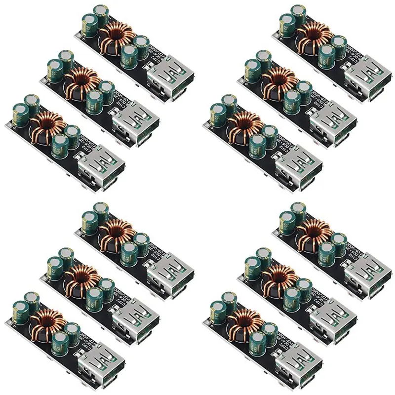 12個入り-60w-6-35v-dc-usb-type-c-pd-30-qc40--type-a-qc30-dc急速充電-12v-24v-降圧電源モジュール-at30