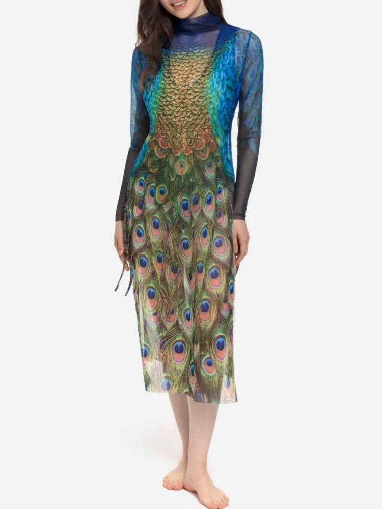 Retro Bikini Printed Fashion One Piece Swimsuit And Cover Up With Dress Tight Women's Bandage Summer Beach Luxury Elegant 2025