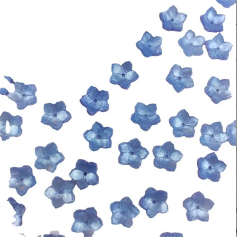creative acrylic loose beads 11mm torus acetic acid flower beads connectors for diy earrings hairpin jewelry making accessories