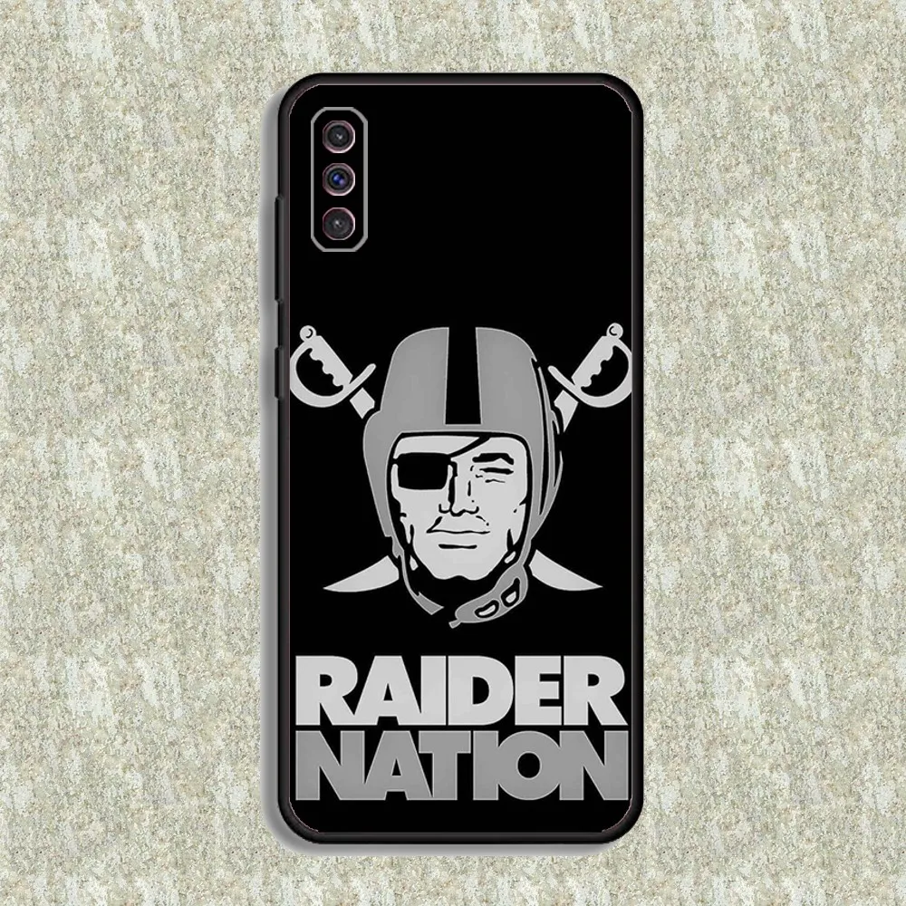 Oakland Raiders Phone Case For Samsung S23,23,22,30,21,10,9,Note20 Ultra,Lite,Ultra,5G,Plus,FE,Black Soft Case