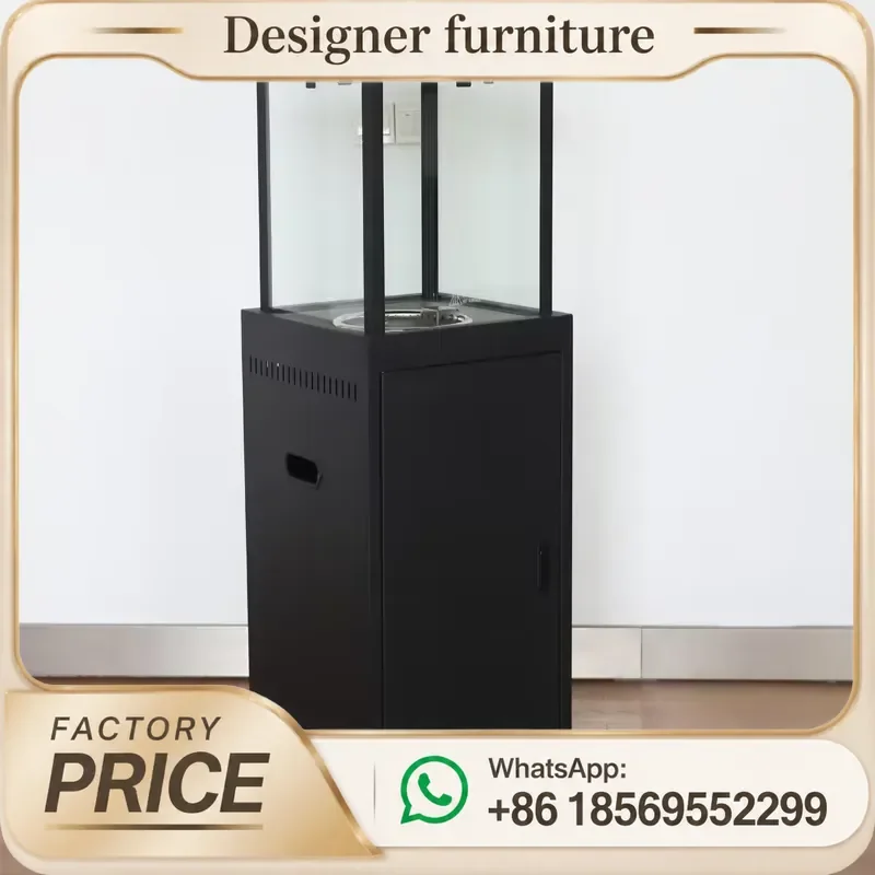 Square Portable Propane Patio Heater Iron Fire Pit For Outdoor Terrace Use CE ETL Certified High Quality Heating