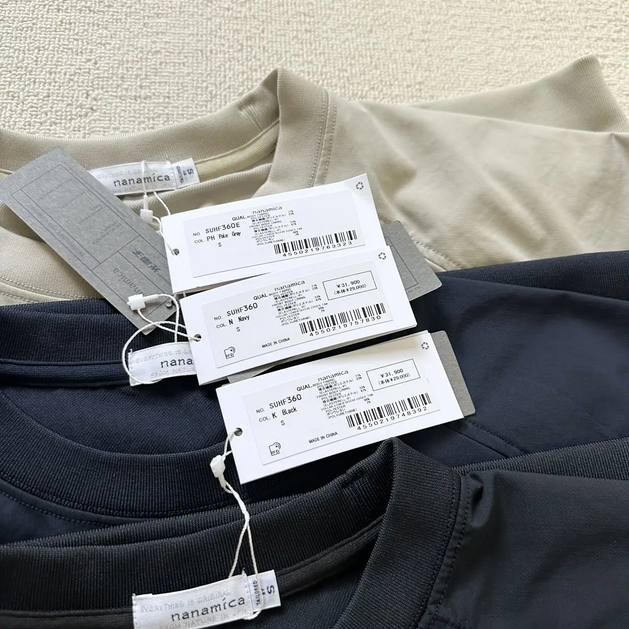 NANAMICA ALPHADRY Crew Neck Sweat Quick-Drying Optoelectronic Microelastic Functional Sweater