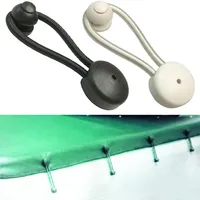 Bungee Ultimate Shock Cord Clip with KNOBS Pull Tie Down for Marine Boat Truck Car Covers