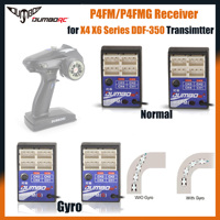 1/2PCS DUMBORC 4CH Gyro Mini Receiver P4FM P4FMG PWM for X4 X6 X6PM-350 Transmitter Remote Controller RC DIY Car Boat Airplane