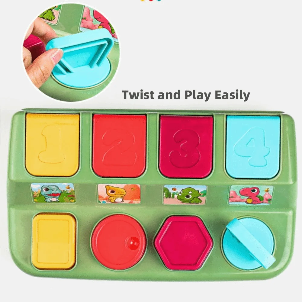 Nowa Kolorowa Interaktywna Zabawka Edukacyjna Wytrzymała Zabawna Zabawka Pop-Up Przenośna Zabawka Rozwojowa dla Niemowląt Wczesna Nauka