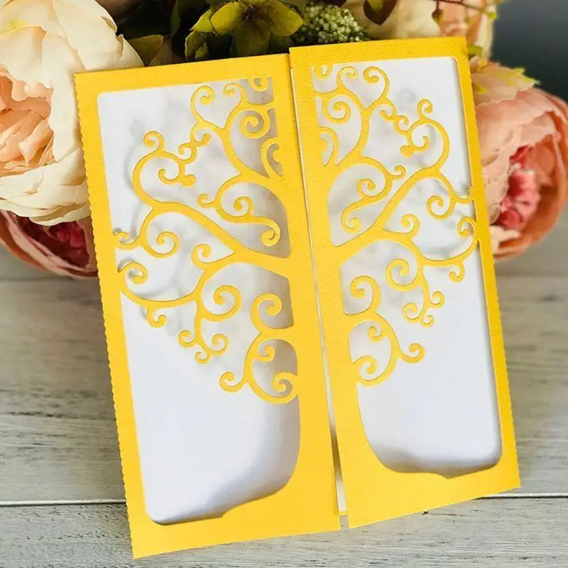 متمنيا شجرة المعادن قطع يموت Stencil DIY بها بنفسك ألبوم سكرابوكينغ ختم ورقة بطاقة النقش الحرفية ديكور #3