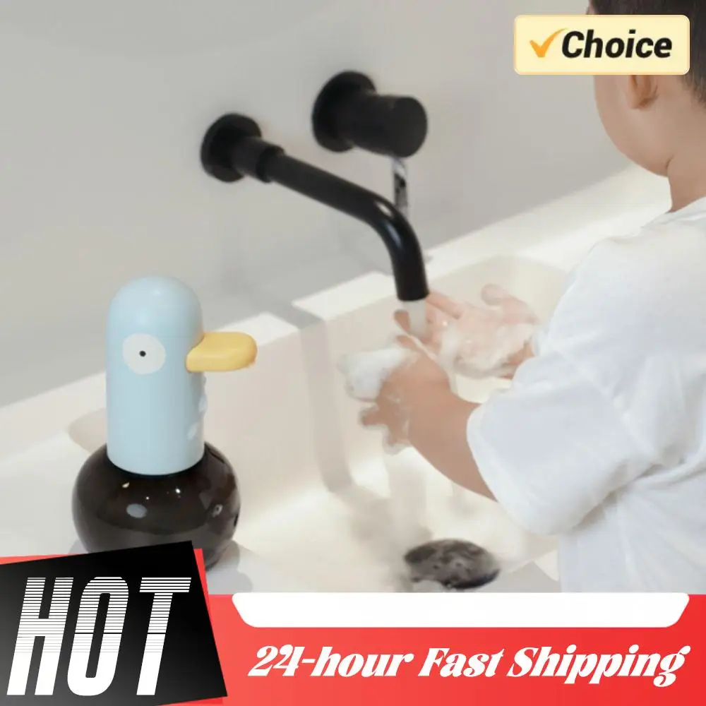 

Cute Duck Automatic Foaming Soap Dispenser Rechargeable Hand Soap Dispenser Hands Free Auto Soap Dispenser for Bathroom Kitchen