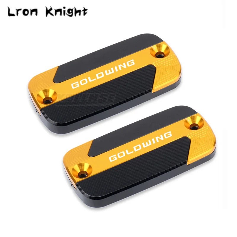 Dla HONDA Goldwing GL1800 GL1500 GL 1800 VTX 2010-2018 aluminiowy CNC do motocykla przednie zbiornik hamulcowy zbiornik płynu przykrywka do kubka oleju