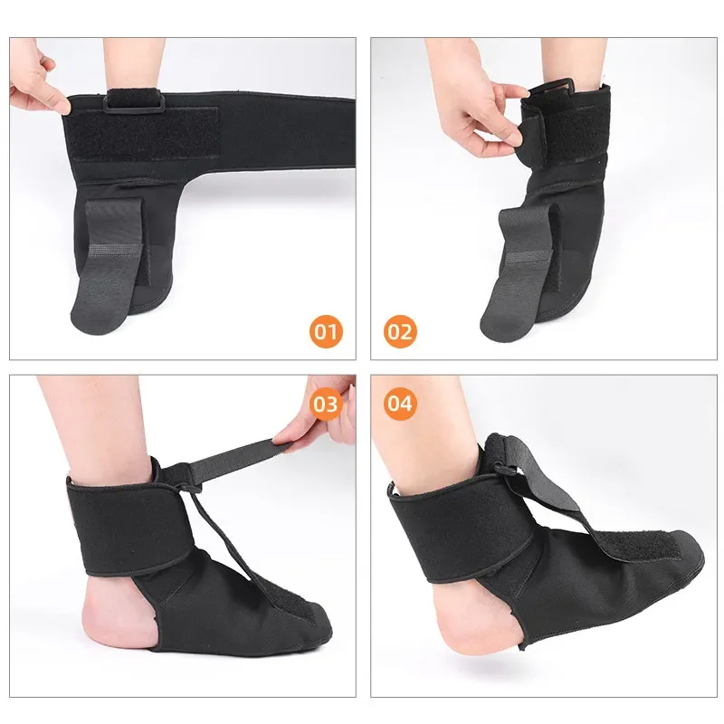 Foot Drooping Orthosis Rehabilitation Inner And Outer Turning Protective Gear Splint Brace Orthosis Ankle Joint Fixed Strips