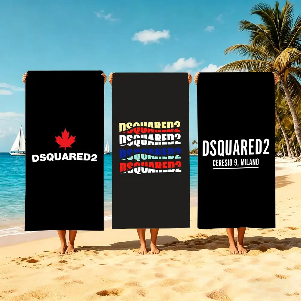 Brand Dsquared2 Towel Microfiber Beach Towel Quick Dry Absorbent Soft for Swimming Yoga Resort Travel Camping