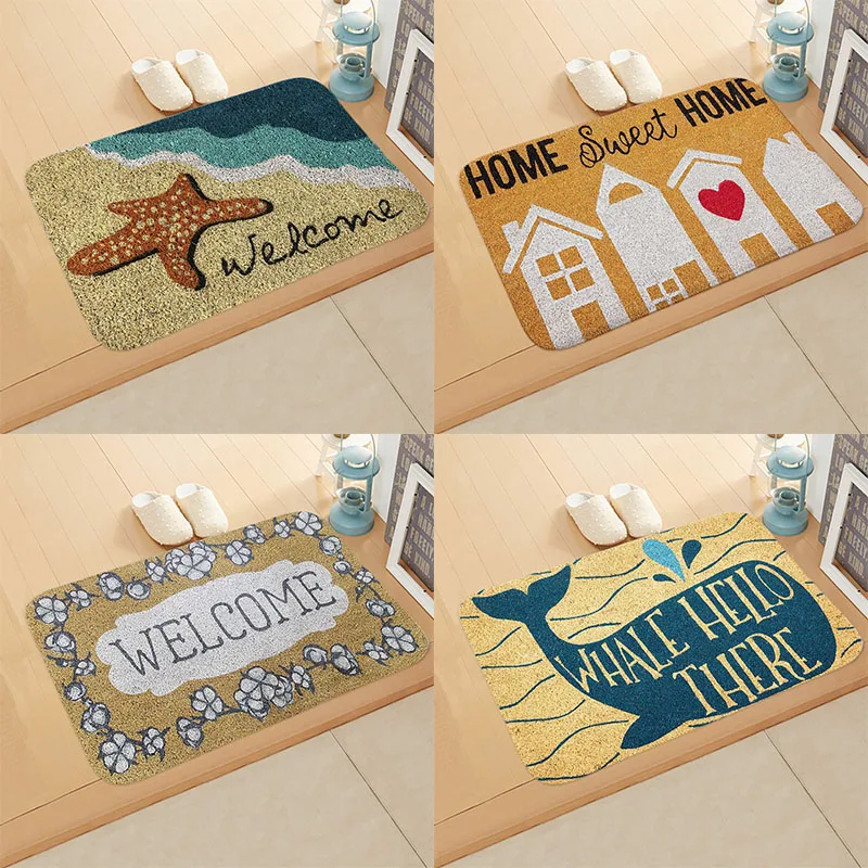 40x60cm Entrance Welcome Mat Front Door    Bathroom Kitchen Non-slip Floor  Living Room Home Decor Rug