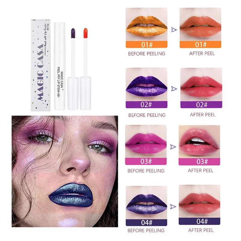 Water Proof Peel Off Lip Gloss Matte Velvet Non-stick Cup Liquid Lipstick Long Lasting Tattoo Dyed Lip Tint Tear Pull Lip Mask