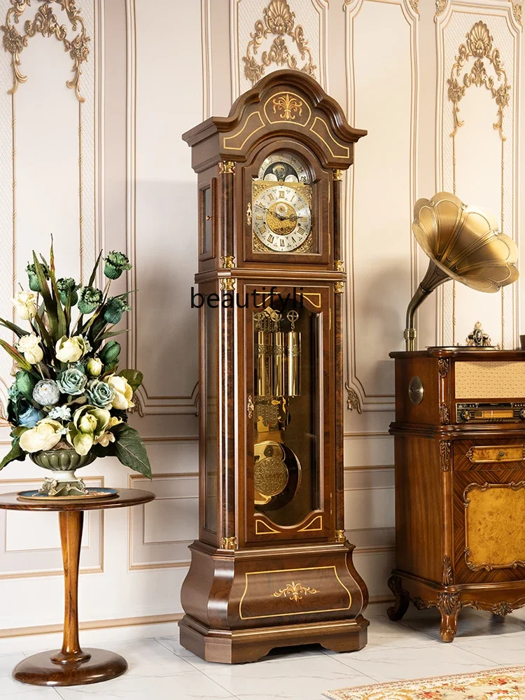 German Hermle Vertical Mechanical Floor Clock Living Room European Clock Chinese Classical Pendulum Clock