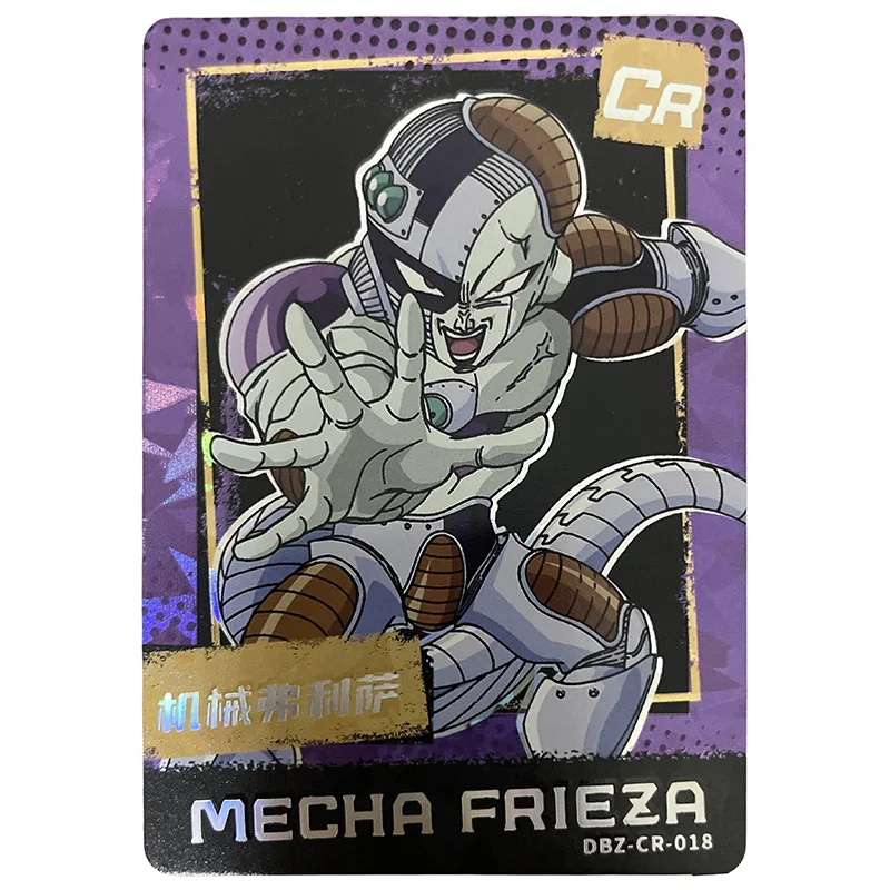 Anime dragon ball cr cartões colecionáveis frieza rei célula fria piccolo yamcha android 18 bulma bejita brinquedos para meninos presentes de aniversário