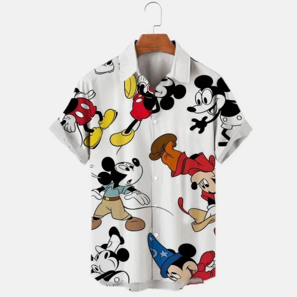 

New 3d Printed Disney Donald Duck Mickey Mouse Men's Shirt New Summer Fashion Street Trend Retro Boutique Unisex Top 2025 shirt