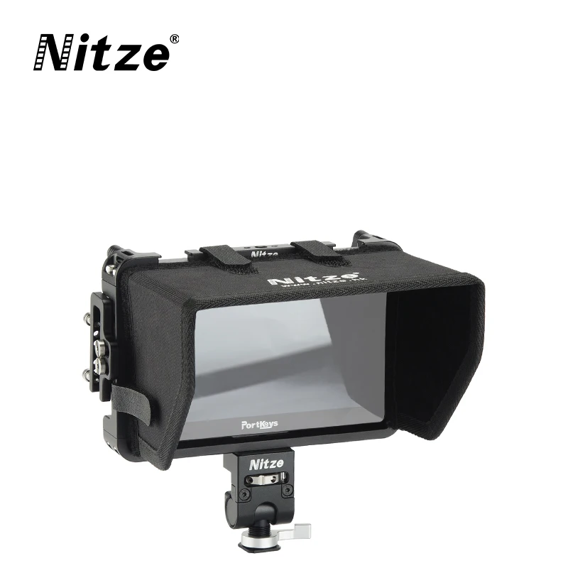 ★セール★ Portkeys LH5H & Nitzeモニターリグセット　良品 Nitze Monitor Cage For Portkeys LH5P II LH5P 5'' Wih HDMI Cable