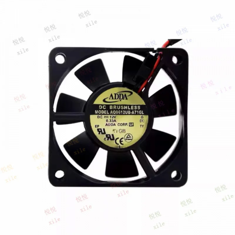 

L L FOR ADDA AQ0612UB-A71GL DC12V 0.33A 6025 6CM 2-Wire Cooling Fan