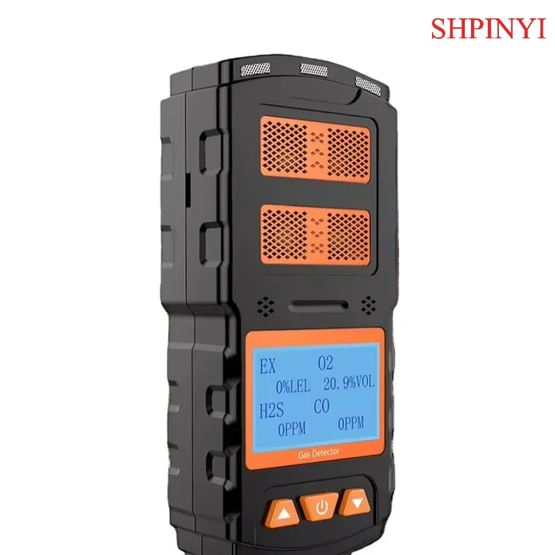 アイケシ4ガス検知器コンビネーションマルチガス4ガスアラートマイクロクリップマルチ検知メーター表示