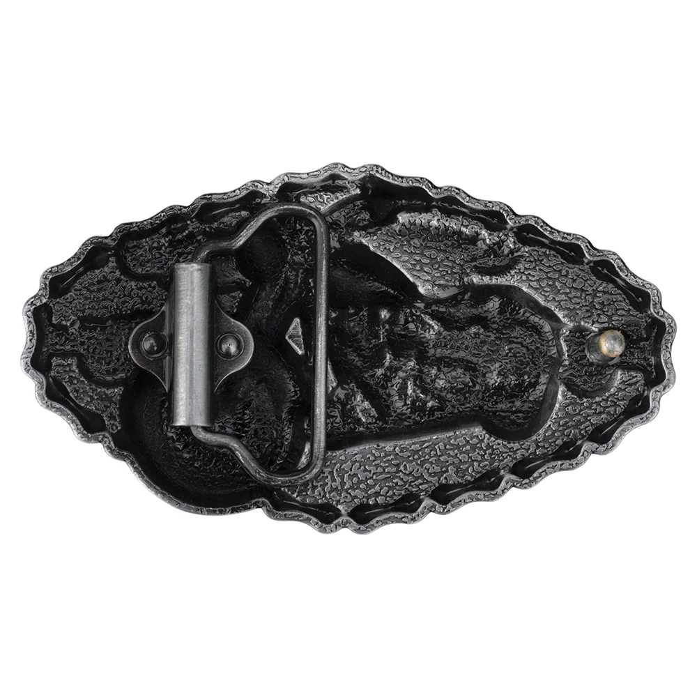 Motorcycle Modelling Cowboy Alloy Belt Buckle Fashion For Men Width 4.0