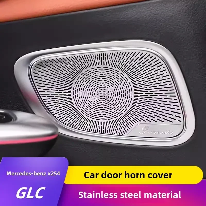 

For Mercedes-Benz 2023+ X254 GLC260L GLC300L interior modified door speaker cover audio decorative sequins