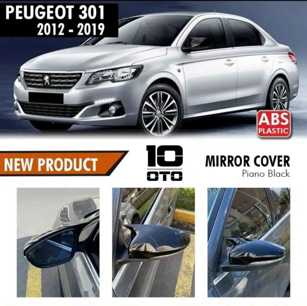 Peugeot 301 Bat Mirror Cover Bright Black