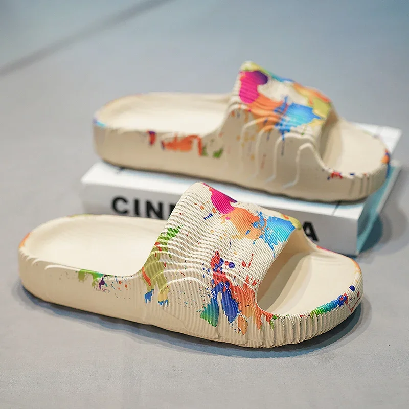 Sommer Männer Schuhe Hausschuhe Strand Outdoor EVA Nicht-Slip Rutschen Damen Mode Wohnungen Flip-Flops Casual Sandalen Luxus Haushalt