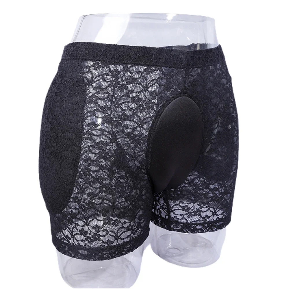 

Men Lace Underwear Brief Smooth Out Your Silhouette With Men's Lace Shaping Pants And Hiding Gaff Available In S 2XL