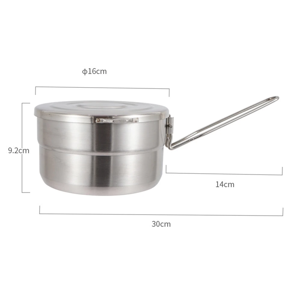 Camping Tableware Fishing Please Allow Slight Manual Measurement Deviation For The Data Safe And Hygienic Silver Anti Oxidation