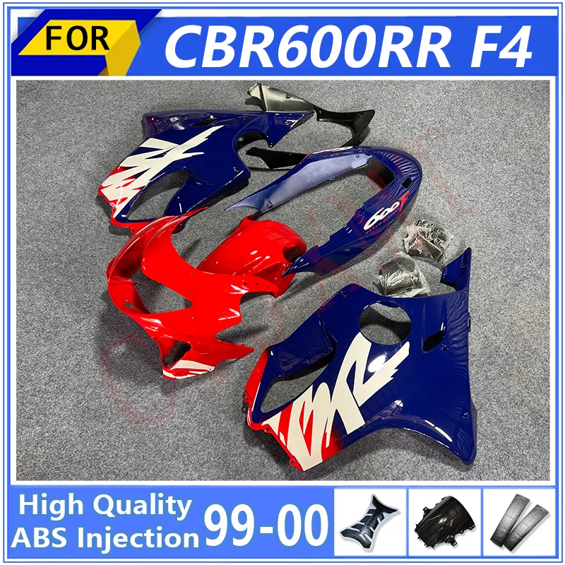 Комплект обтекателей из АБС-пластика для мотоциклов Honda CBR600 CBR 600 RR F4 1999-2000 годов выпуска, обтекатели CBR600RR 99-00, спойлер, облицовка кузова.