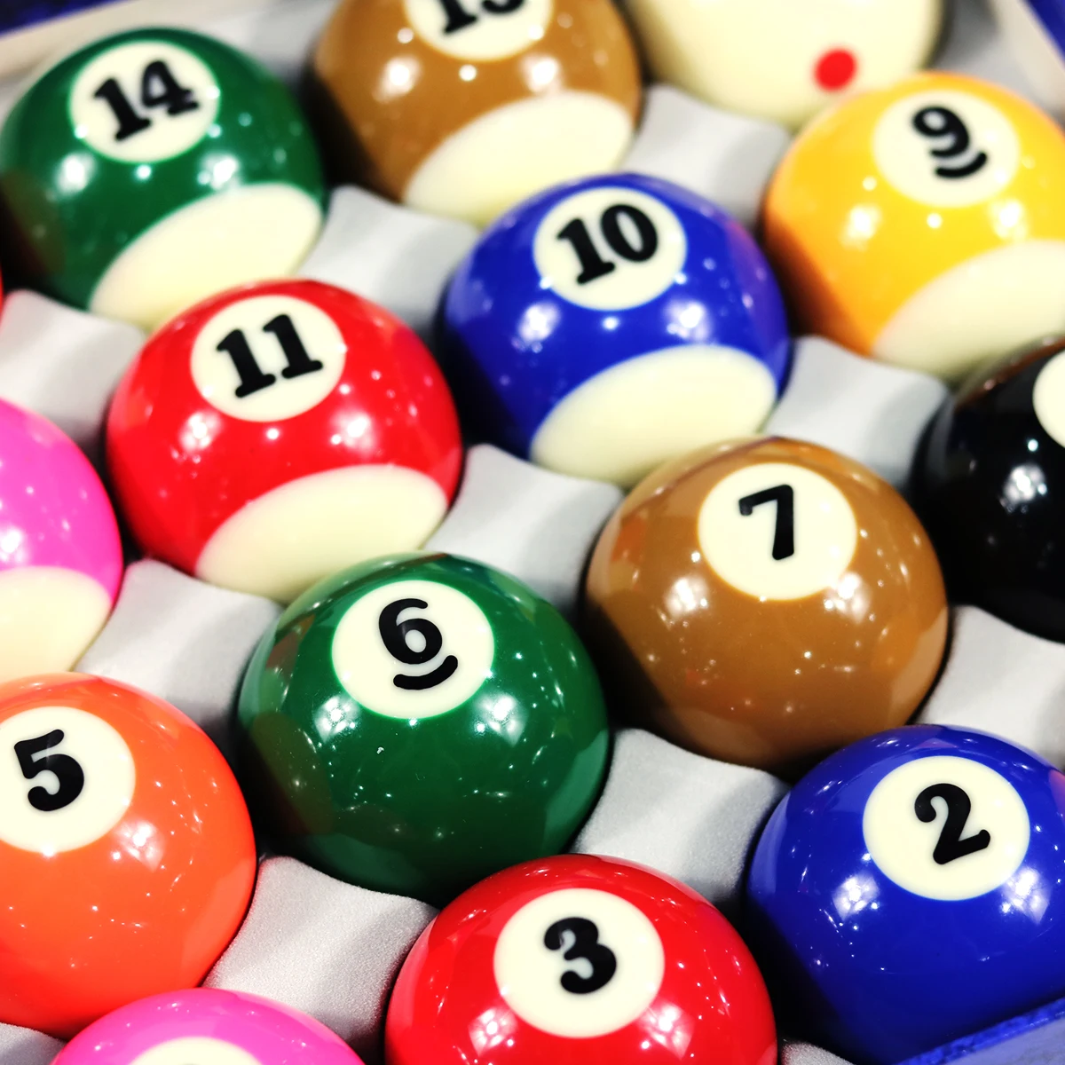 

Хорошее качество, аксессуары для бильярда, синяя коробка, 57,2 мм, 2-1/4 дюйма, набор шаров для бильярда, 16 шт./кор.