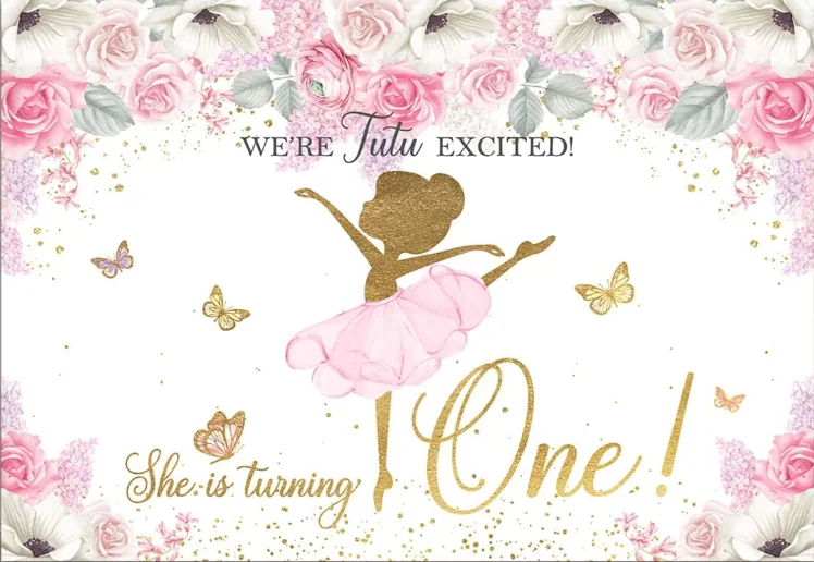 Fondo de Ballet para niñas, bailarina, Baby Shower, Fondo de fotografía, tutú de cisne para niñas, decoraciones de fiesta de cumpleaños, pancarta