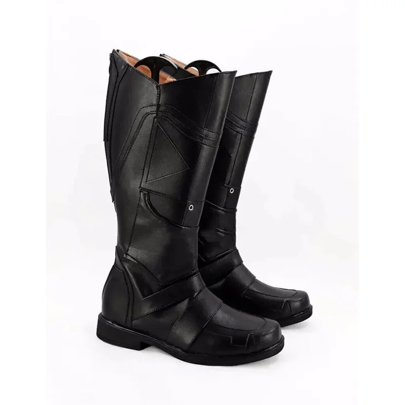 أحذية أنيمي X-Men ولفيرين التأثيرية أحذية سوداء طويلة ملحقات أزياء حفلات الهالوين مصنوعة حسب الطلب