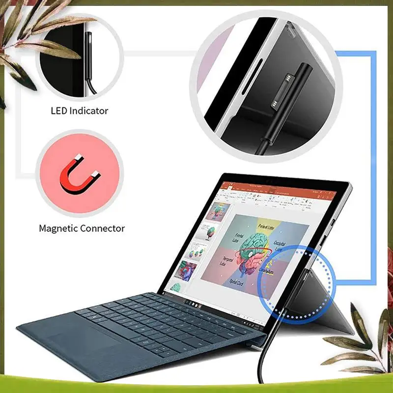 New-10X Surface Connect To USB-C Charging Cable Compatible For Surface Pro7 Go2 Pro6 5/4/3 Laptop1/2/3 & Surface Book