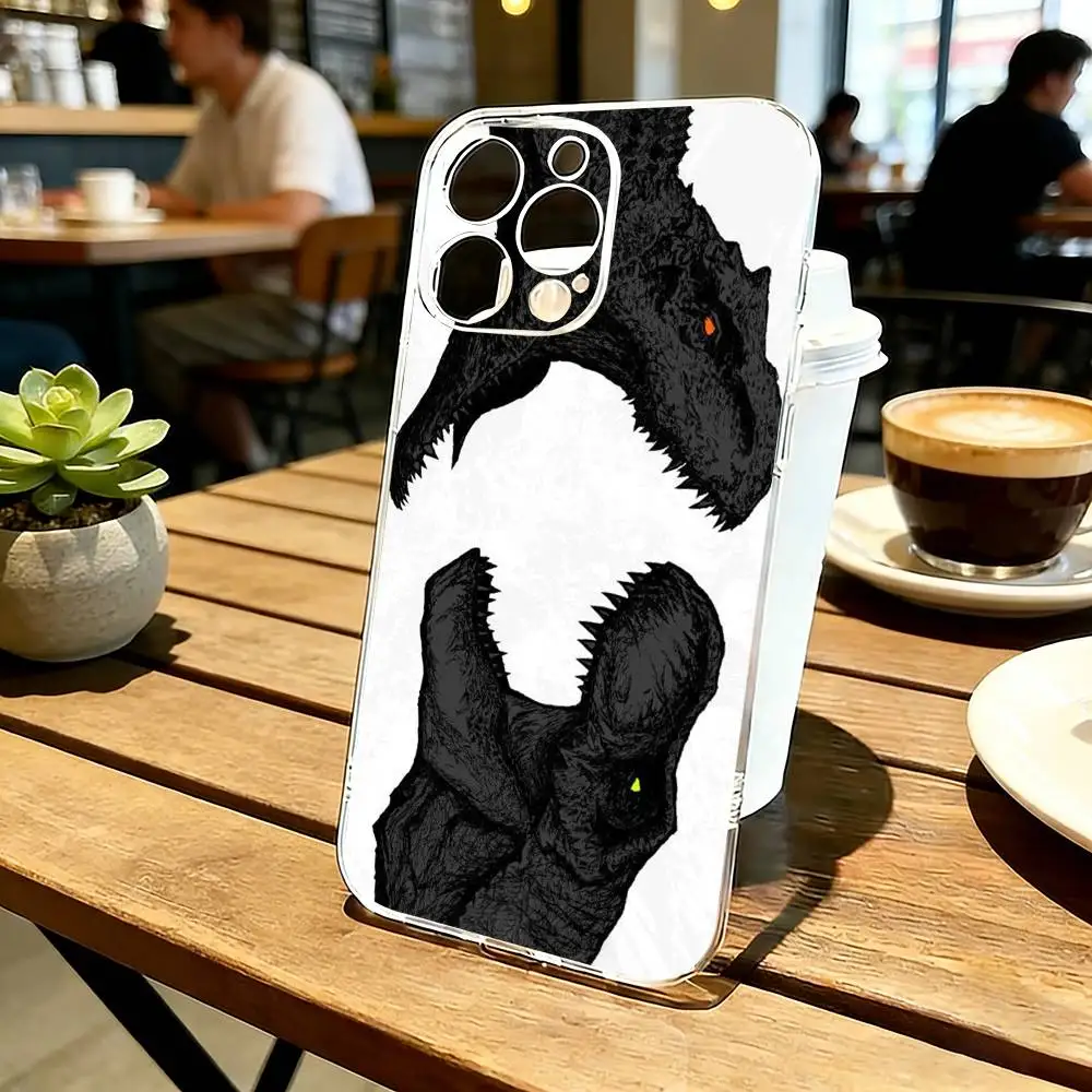 

J-Jurassic D-Dinosaur World Phone Case For iPhone 17 16 15 14 13 12 11 Mini Pro Max Plus Transparent Cover