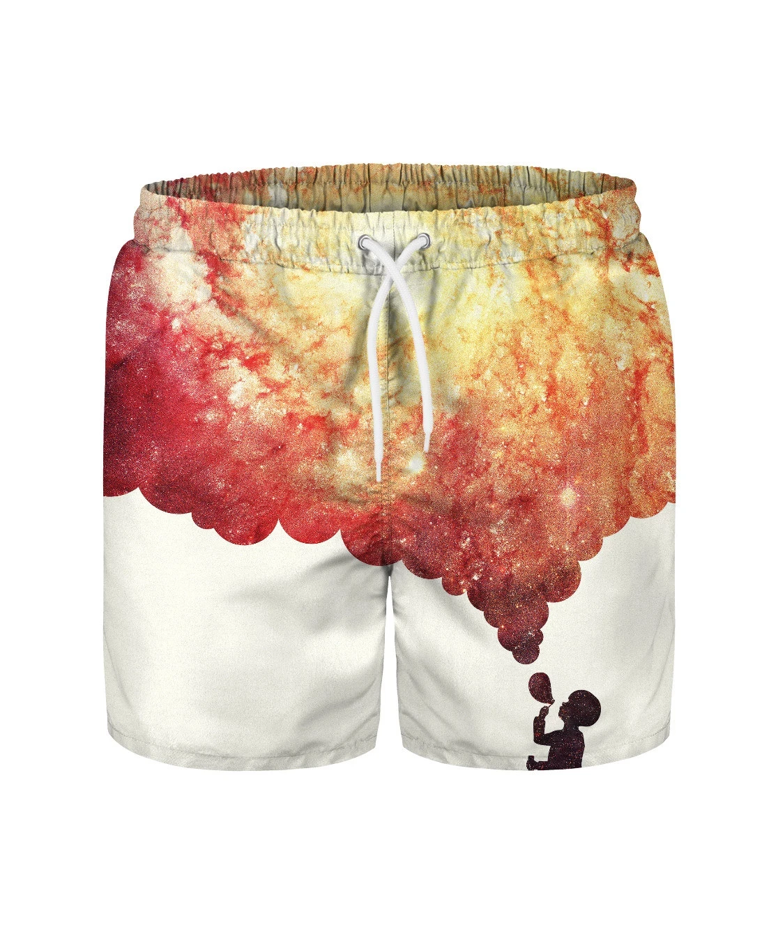 2026 Summer New Men's Shorts Fun Printed Casual Outdoor Sports Breathable Quick Drying Beach Mesh Vacation Shorts