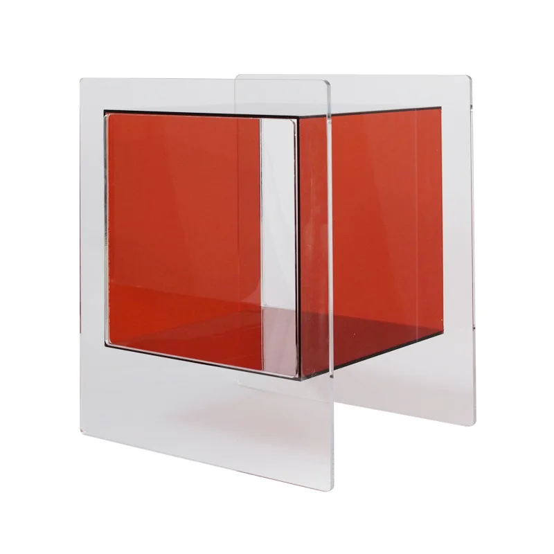 

Transparent Acrylic Nightstand Simple Modern Sofa Cabinet Storage Locker