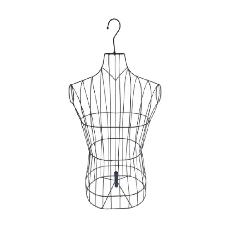 Industrial Iron Mannequin, Full-Body Male Dress Form, Multi-Pose Display Stand, Adjustable Boutique Show Rack