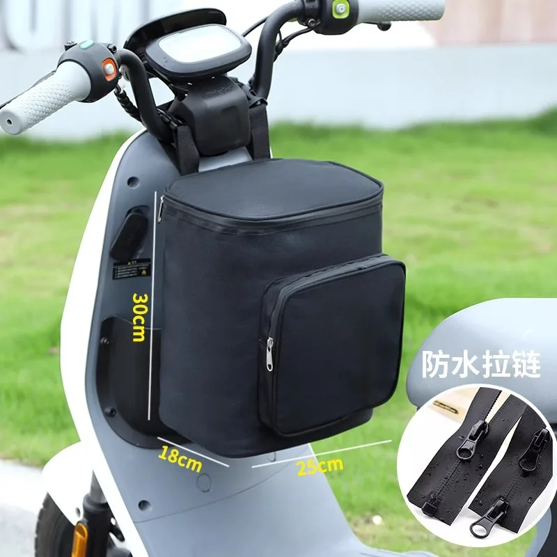 Large-capacity black motorcycle helmet storage bag, waterproof zippered raincoat storage hanging bag, universal transparent storage hanging bag for electric vehicles, motorcycle accessories
